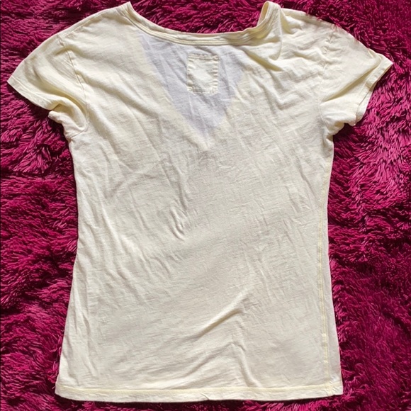 Hollister yellow v-neck sheer top - Picture 5 of 8